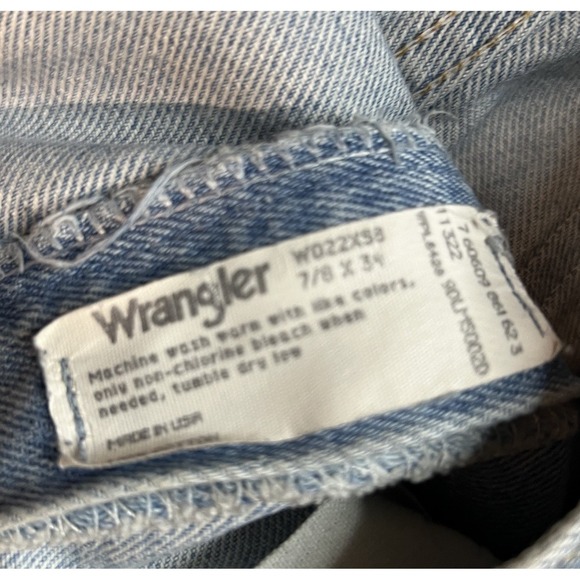 Vintage Wrangler Womens Jeans Size 7/8 X 34 90s Denim Twenty X Light wash Rodeo - Picture 6 of 11